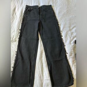 Reformation Straight Leg Beaned Jeans